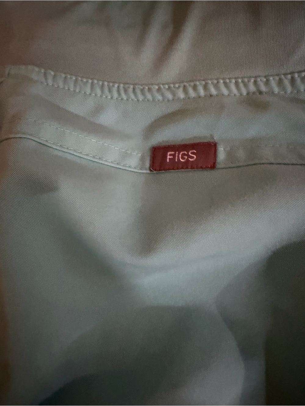 FIGS Technical Collection Scrub Set XXS Seafoam Aqua One Pocket: straight leg - Picture 6 of 7